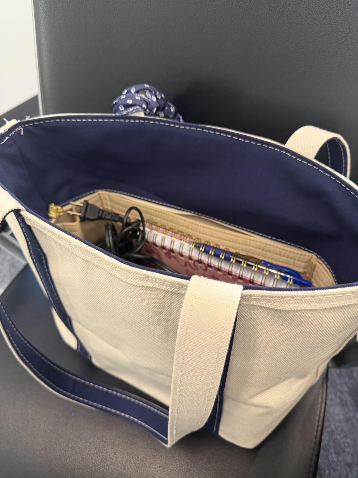 ZTUJO Purse Organizer Insert, Felt Bag Organizer with Metal Zipper, Handbag & Tote Shaper, For Speedy Neverfull Tote, 7 Sizes customer photo 1