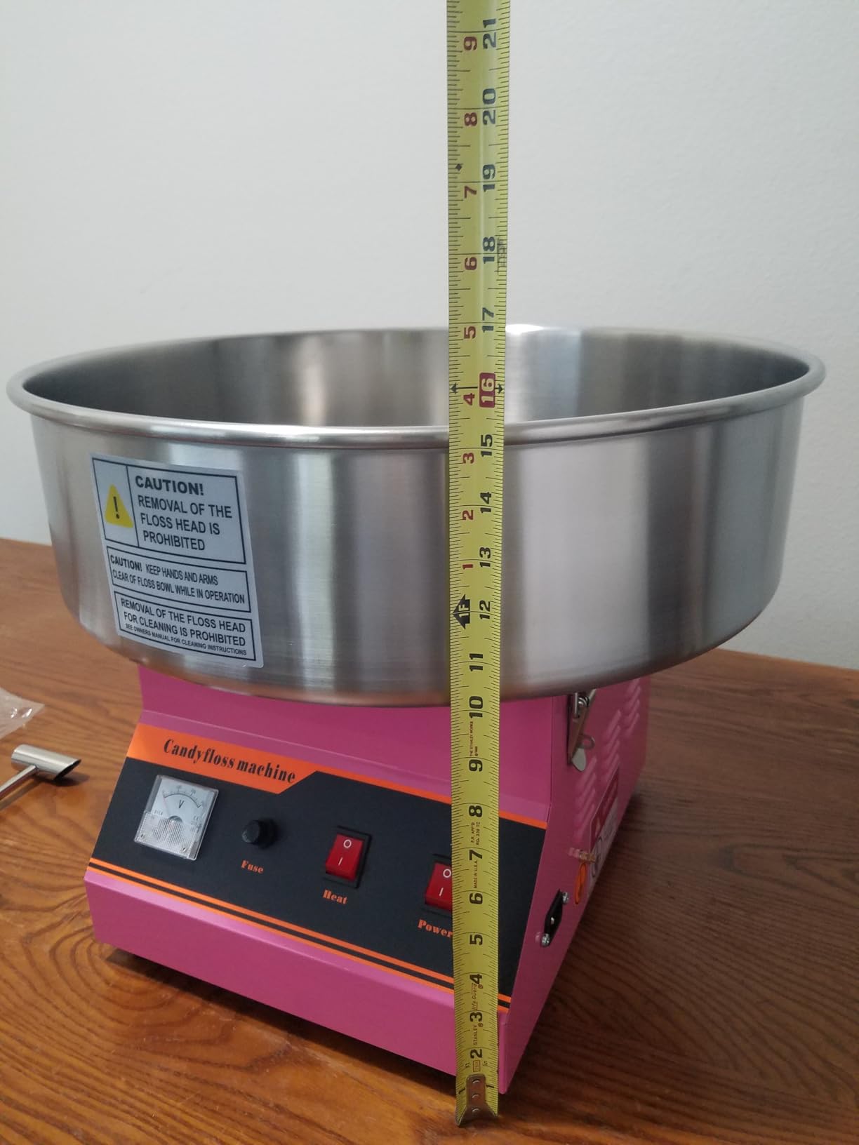 VIVO Blue 1030W Electric Cotton Candy Machine, CANDY-V001B | Commercial Candy Floss Maker, 20 in Stainless Steel Bowl with Sugar Scoop, Easy Home Use customer photo 1