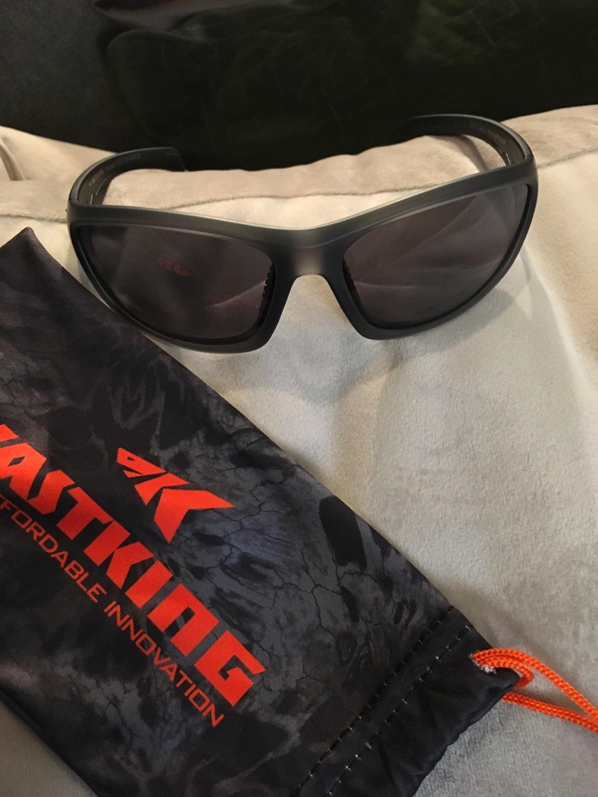KastKing Hiwassee Polarized Sport Sunglasses for Men & Women, Wrap Design customer photo 2