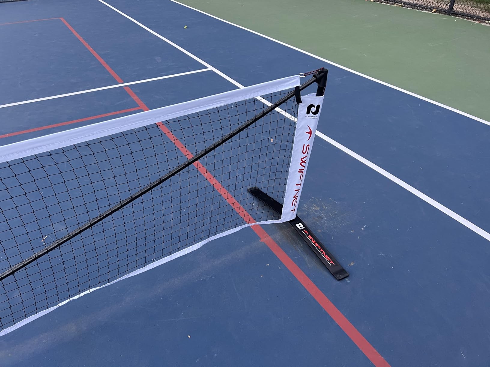 Pickle-Ball SwiftNet 2.1 Portable Pickleball Net System | Lightweight carbon-fiber frame with high-tension center support; fast setup and compact carrying case for travel customer photo 2