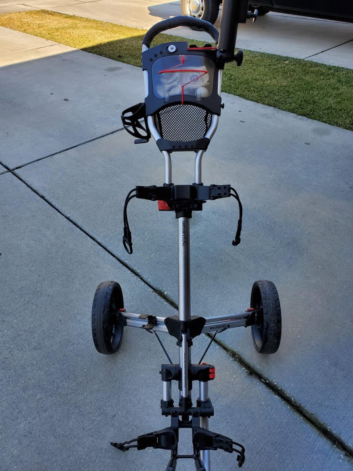 Caddytek CaddyLite 15.3 V2 Golf Push Cart - Lightweight Foldable Aluminum Cart customer photo 1