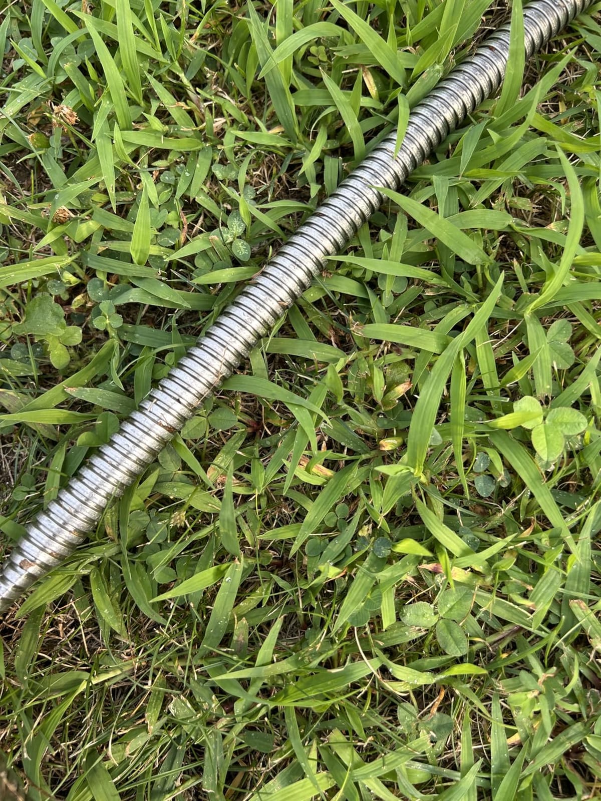 SPECILITE 50ft 304 Stainless Steel Metal Garden Hose with Blue Nozzle customer photo 2