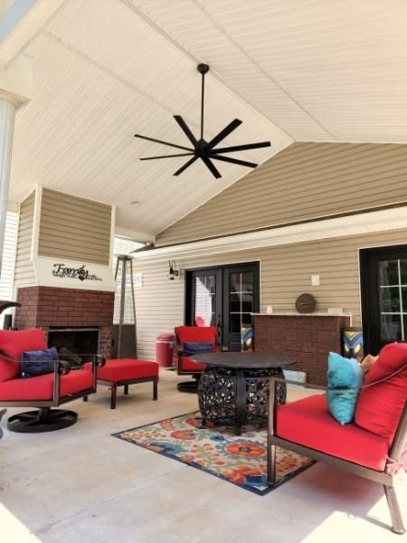 Minka-Aire Xtreme H2O 65 Inch Outdoor Ceiling Fan with DC Motor in Coal Finish customer photo 2