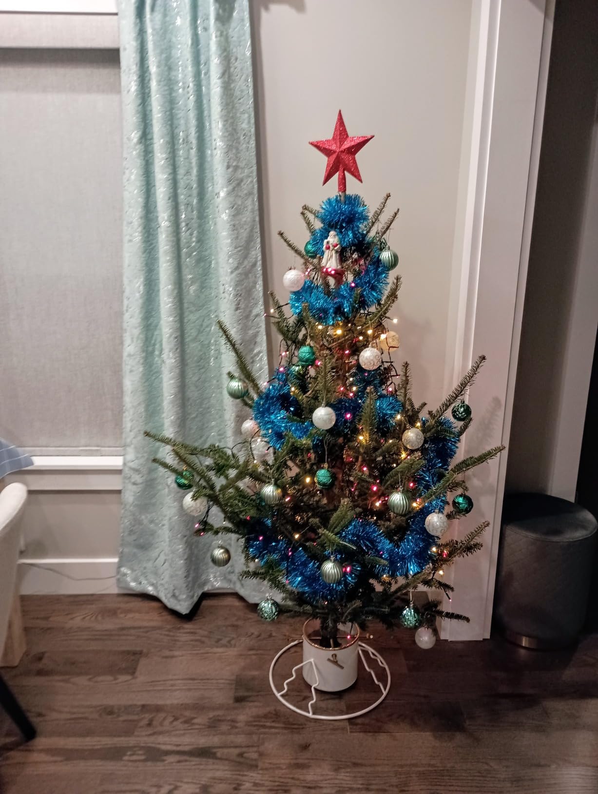 Yard Butler Christmas Tree Stand for 6-11' Trees, Green customer photo 2