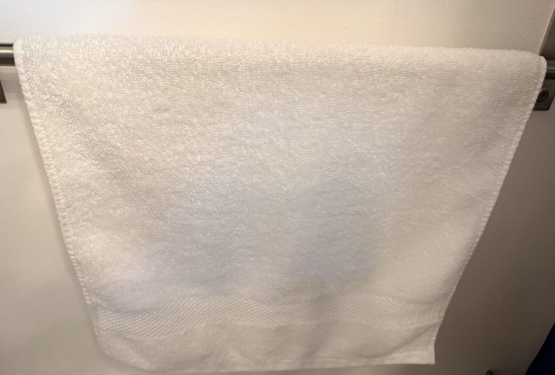 White Classic Luxury White Bath Towel Set of 8 - Soft 100% Turkish Cotton | 4 Washcloths, 2 Bath and 2 Hand Towels, 700 GSM Highly Absorbent Bath Towels and Washcloths Sets, Premium Hotel Collection customer photo 2