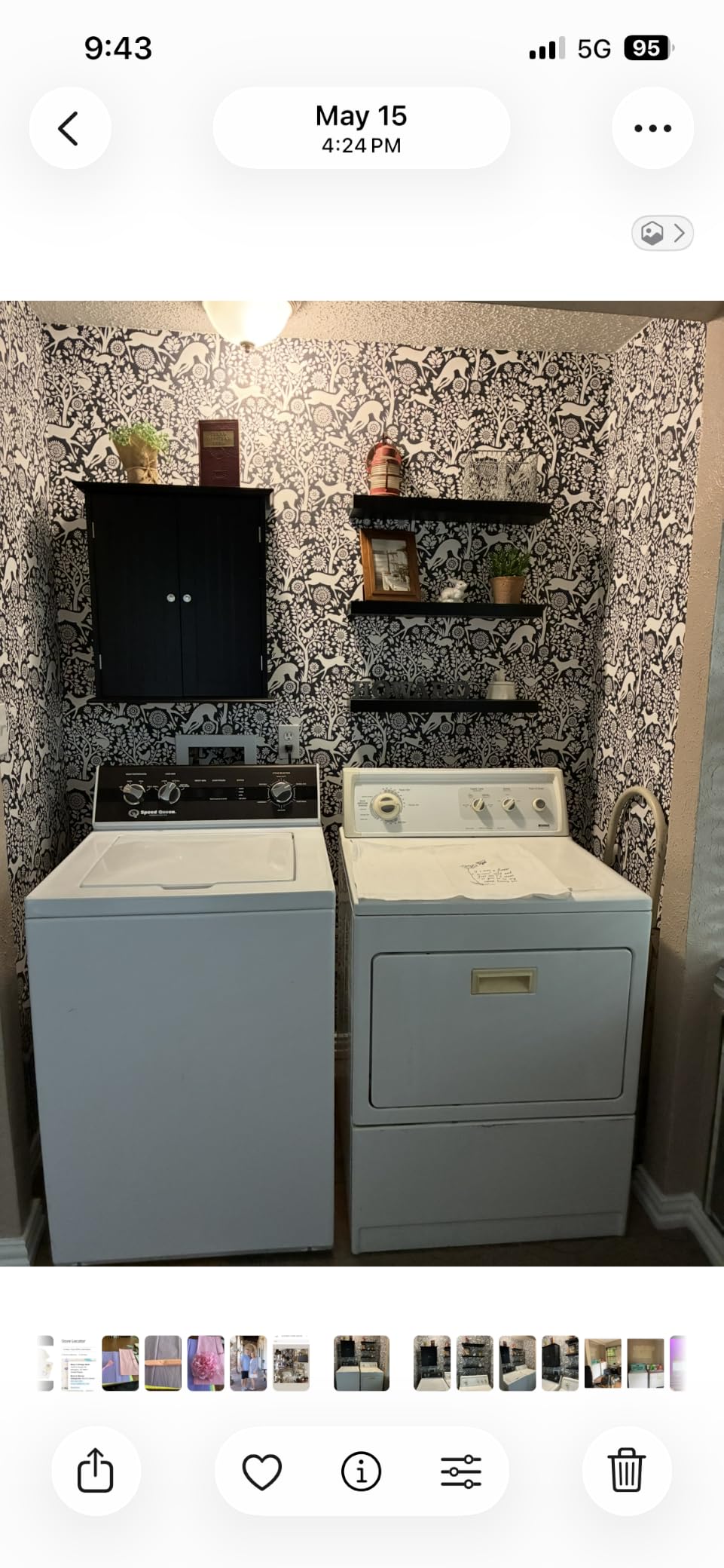 ChooChoo Bathroom Wall Cabinet with 2 Doors, Over The Toilet | 8.8