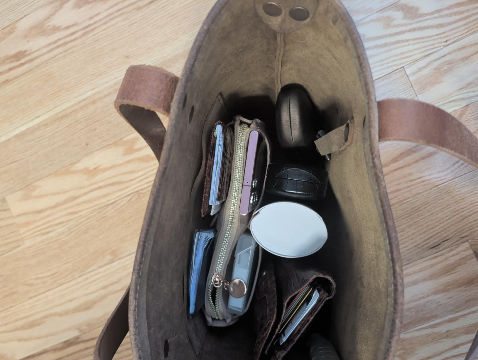 LEXSION Felt Purse Organizer Insert, Tote Bag Shaper Dividers with 5 Sizes customer photo 2