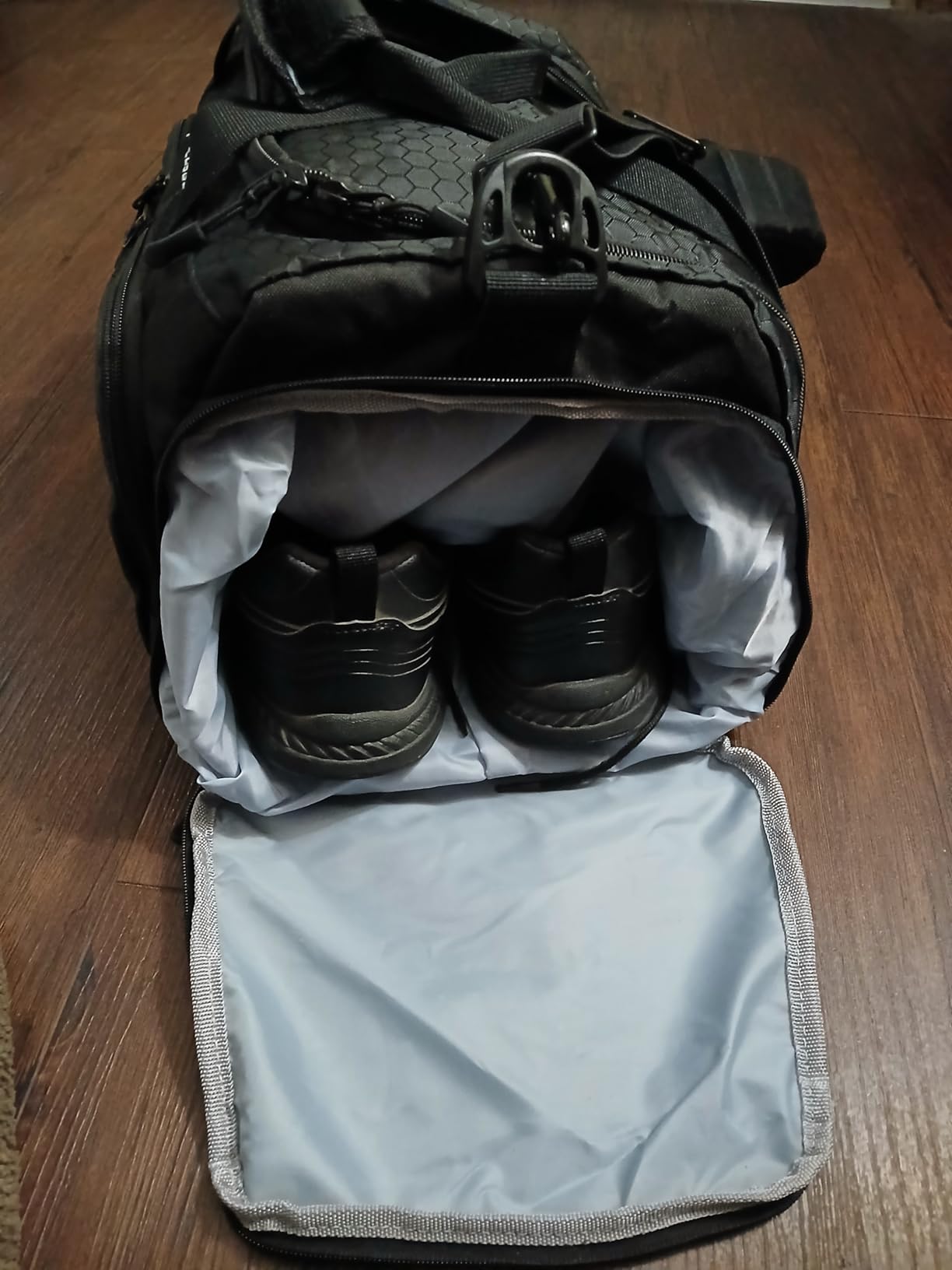 Ultimate Gym Bag 2.0: The Durable Crowdsource Designed Duffel Bag with 10 Optimal Compartments Including Water Resistant Pouch customer photo 2