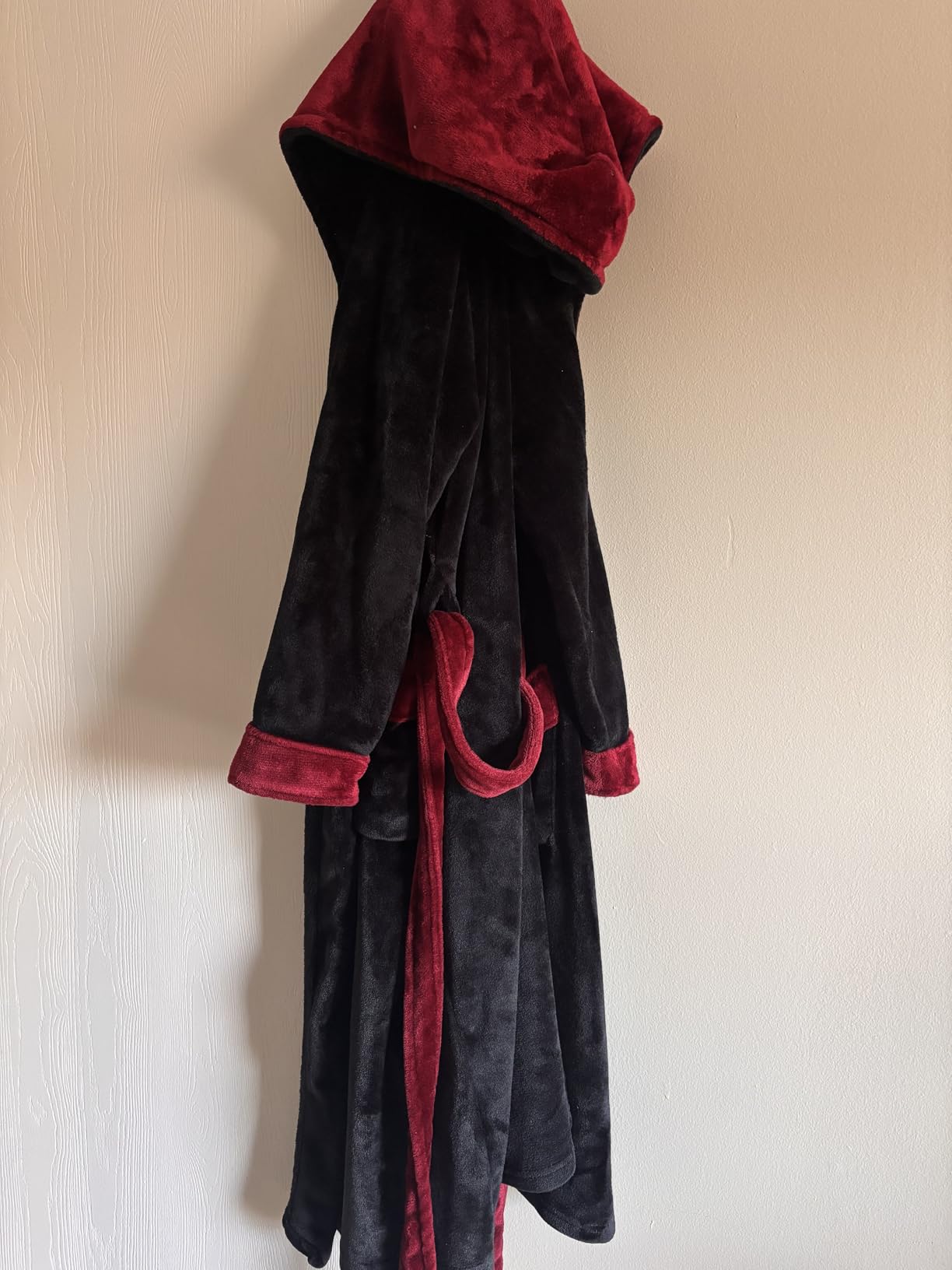 Mens Hooded Robe, Plush Robes for Men Long Fleece Bathrobe customer photo 2