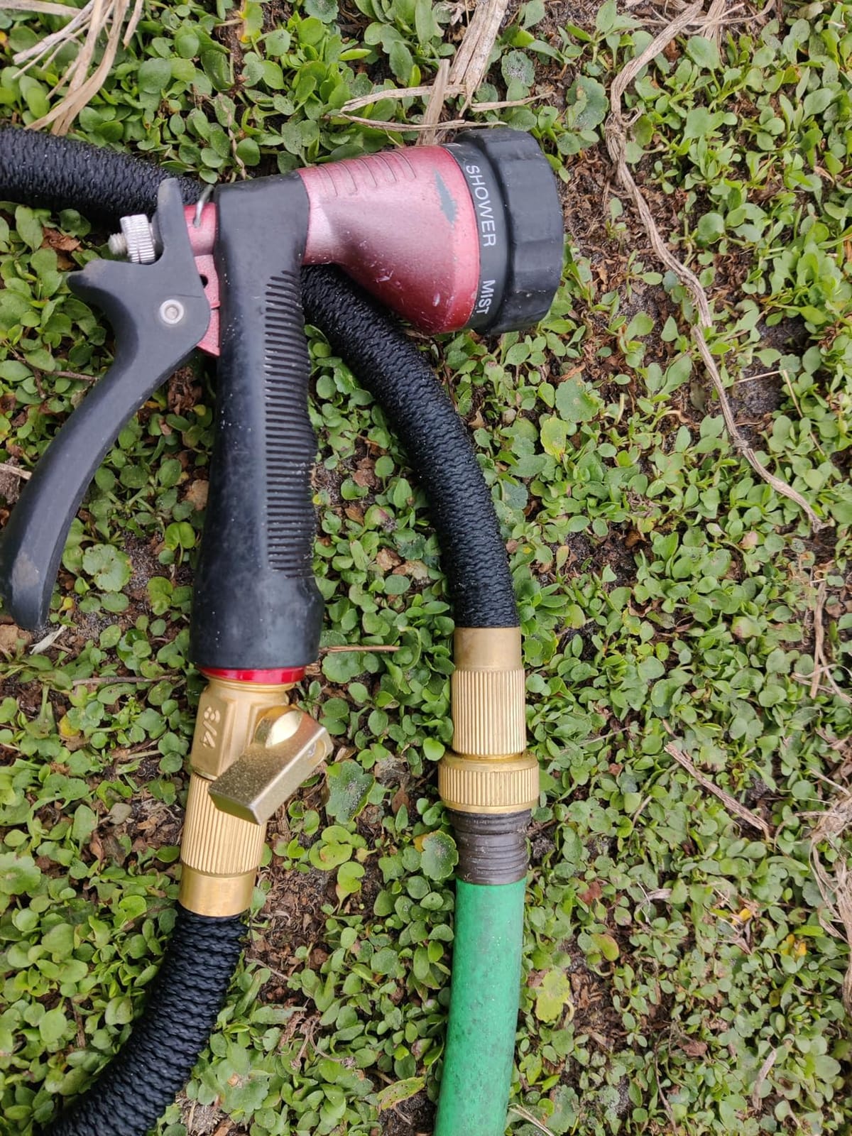 Flexi Hose Lightweight Expandable Garden Hose, 50FT - Retractable Garden Hose, Water Hose - No-Kink Flexibility, 3/4 Inch Solid Brass Fittings and Double Latex Core customer photo 2