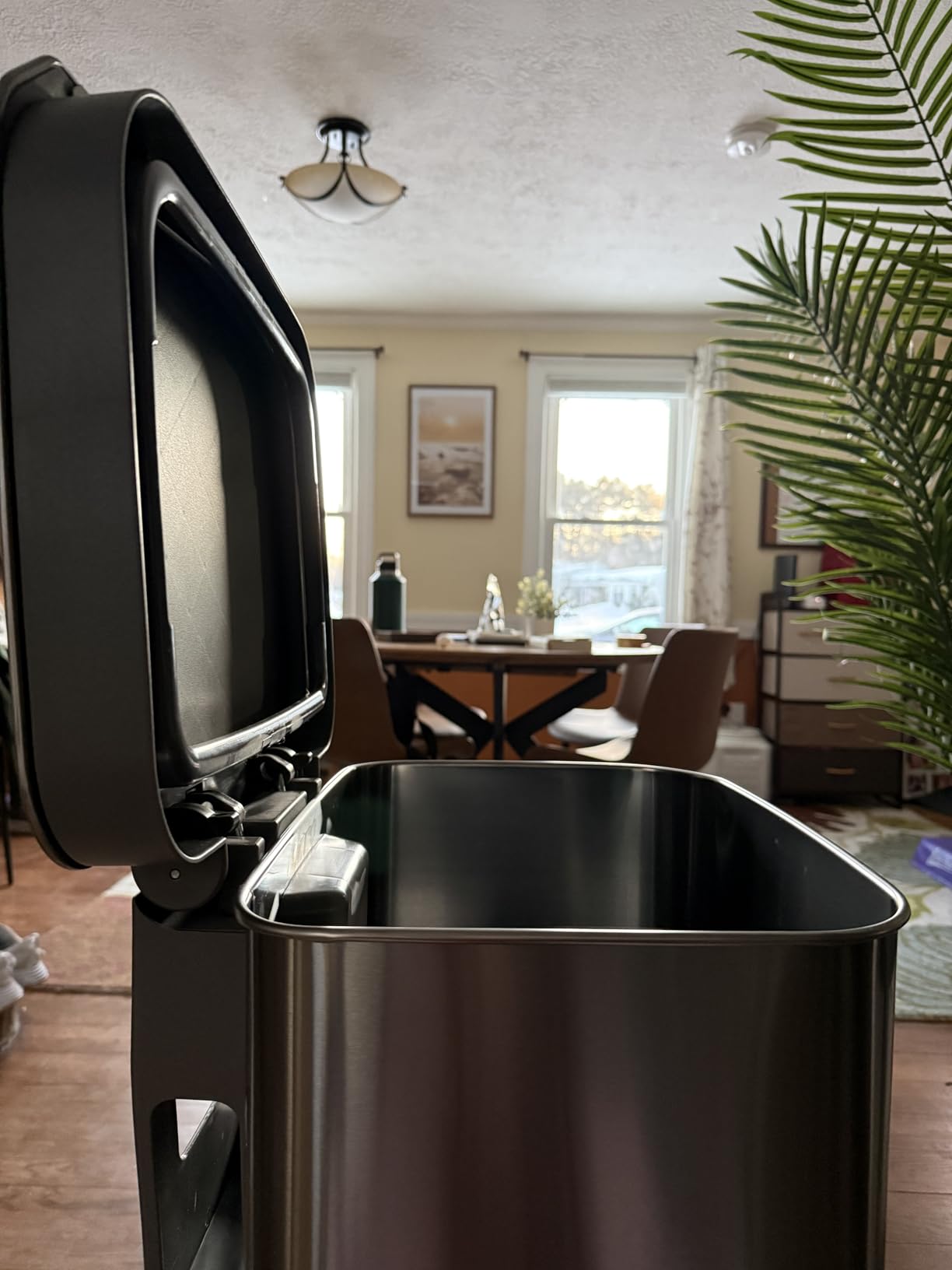 Glad Stainless Steel Trash Can with Clorox Odor Protection, 13 Gallon customer photo 1