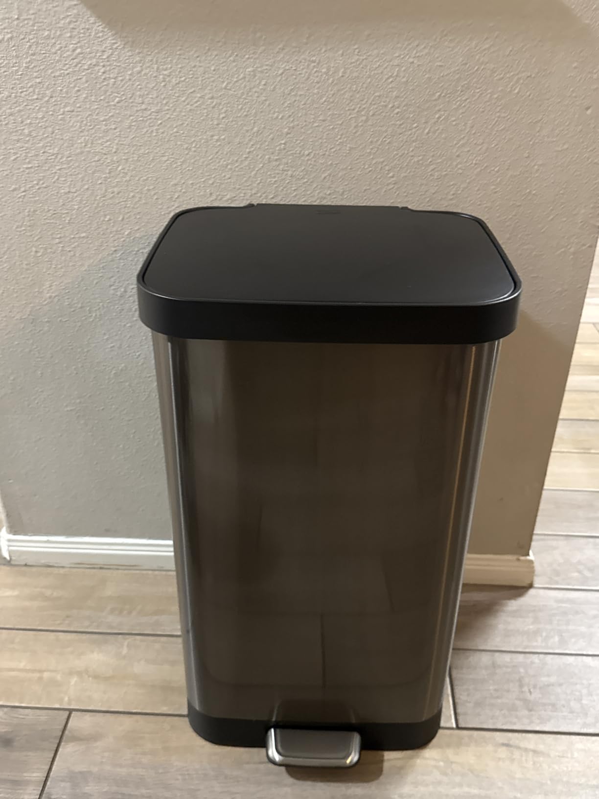 Glad Stainless Steel Trash Can with Clorox Odor Protection, 13 Gallon customer photo 2