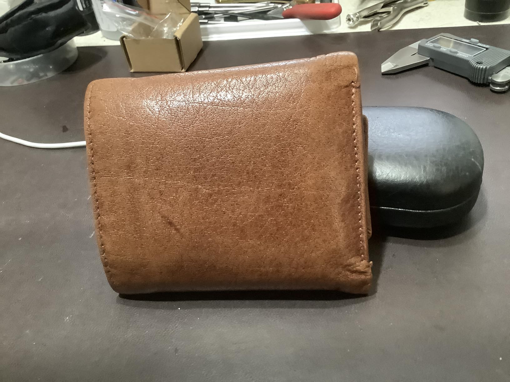BULL GUARD Best Leather Men's RFID Trifold Wallet With ID Great Outdoor Wallet Durable Top Grain Leather Forest Brown, Double Cash Comparment with Secret Pocket, Compact & Secure Design, In Gift Box customer photo 1