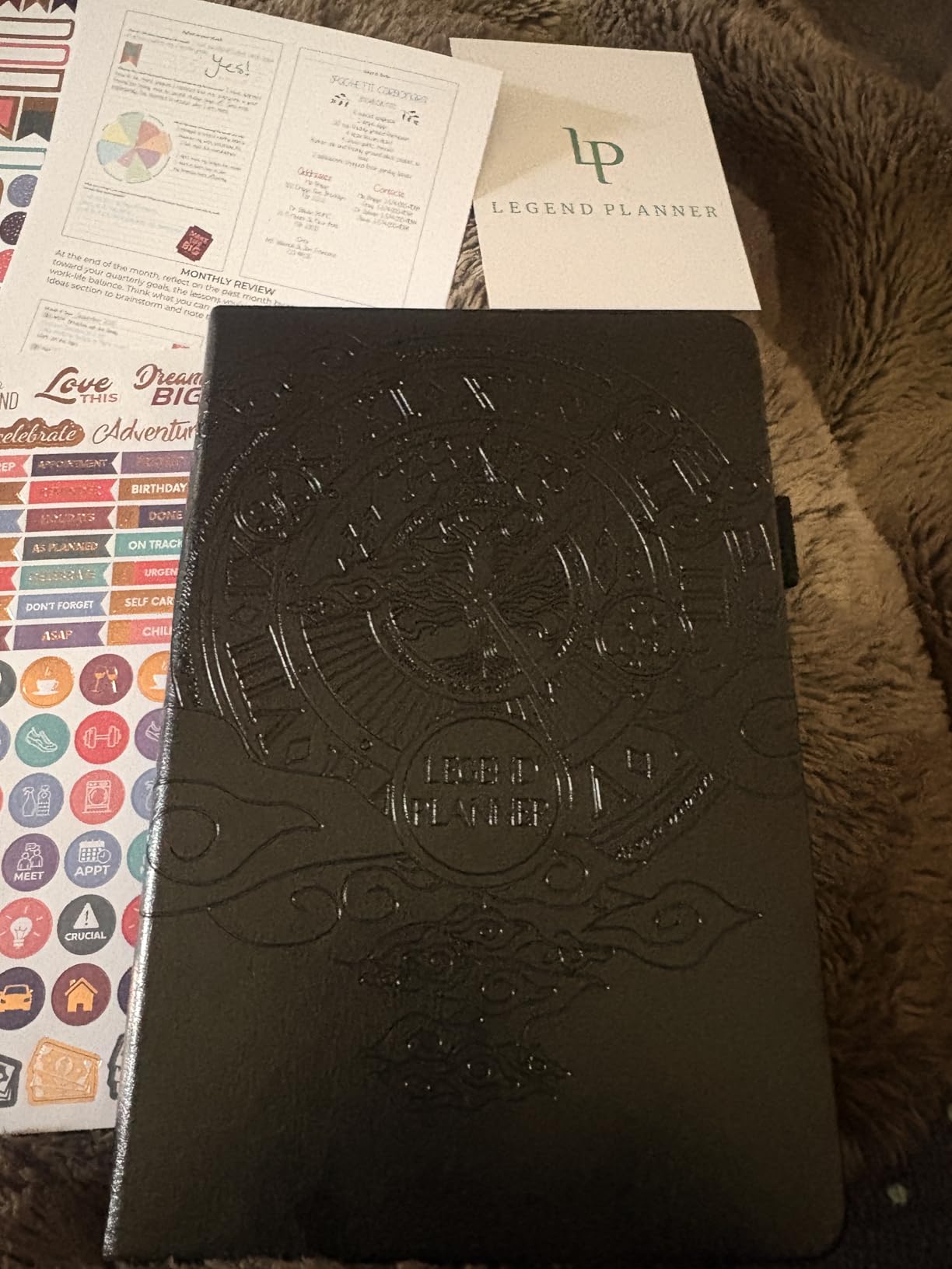 Legend Planner Undated, Weekly & Daily Goal Journal, A5 Black customer photo 1