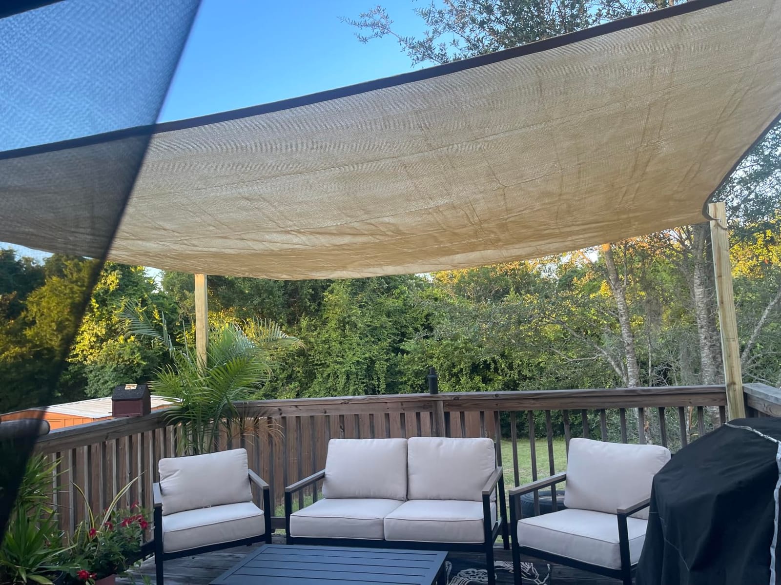 SUNNY GUARD 10' x 13' Rectangle Shade Sail 95% UV Block Outdoor Canopy customer photo 1