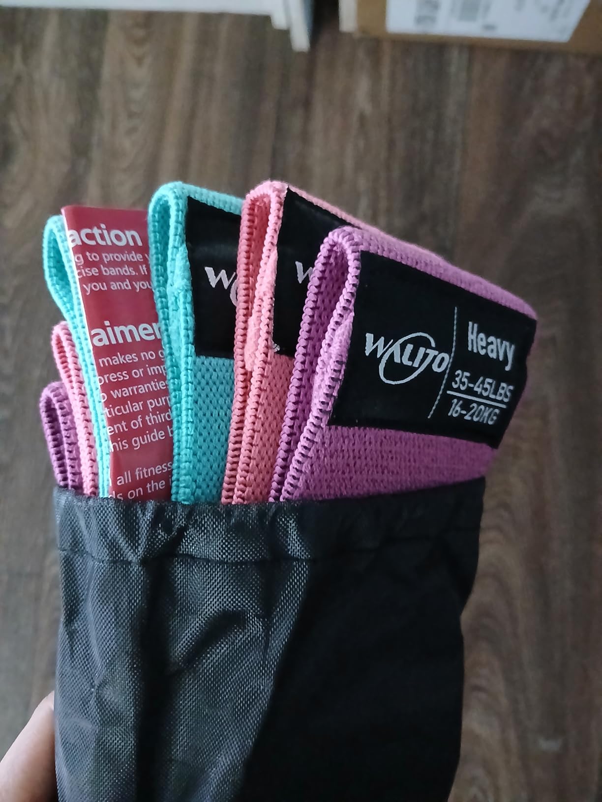 Fabric Resistance Bands for Working Out, Exercise Bands for Glutes and Legs customer photo 2