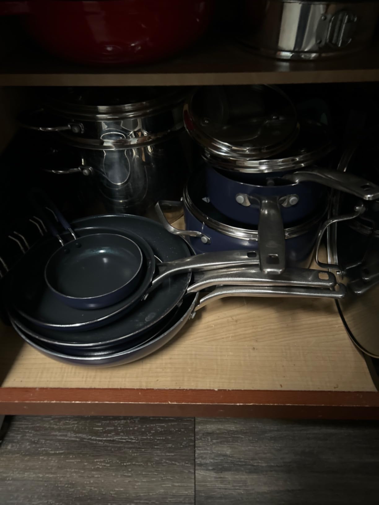 Blue Diamond 14 Piece Cookware Set, Diamond Infused PFAS & PFOA-Free Ceramic Nonstick Pots and pans, Durable, Non Toxic, Metal Utensil Safe & Scratch Resistant, Dishwasher & Oven Safe, Blue customer photo 2