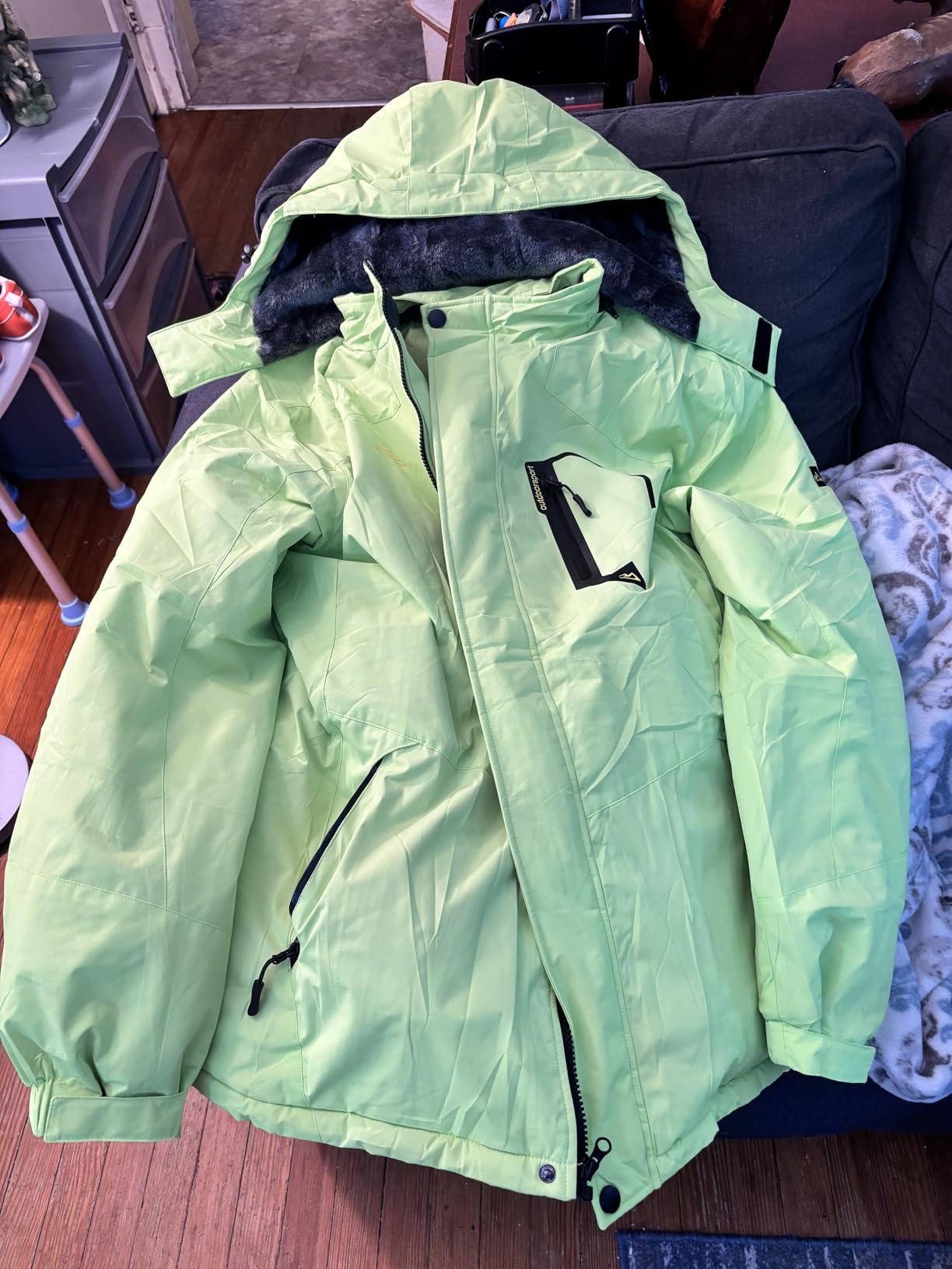 MAGCOMSEN Men's Winter Coats Water Resistant Ski Snow Jacket Warm Fleece Jacket Parka Raincoats With Hood Multi-Pockets customer photo 2