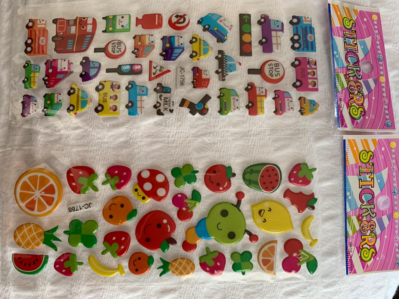 Puffy 3D Sticker for Kid & Toddler 500+ Variety Pack Cute Scrapbook Sticker customer photo 2