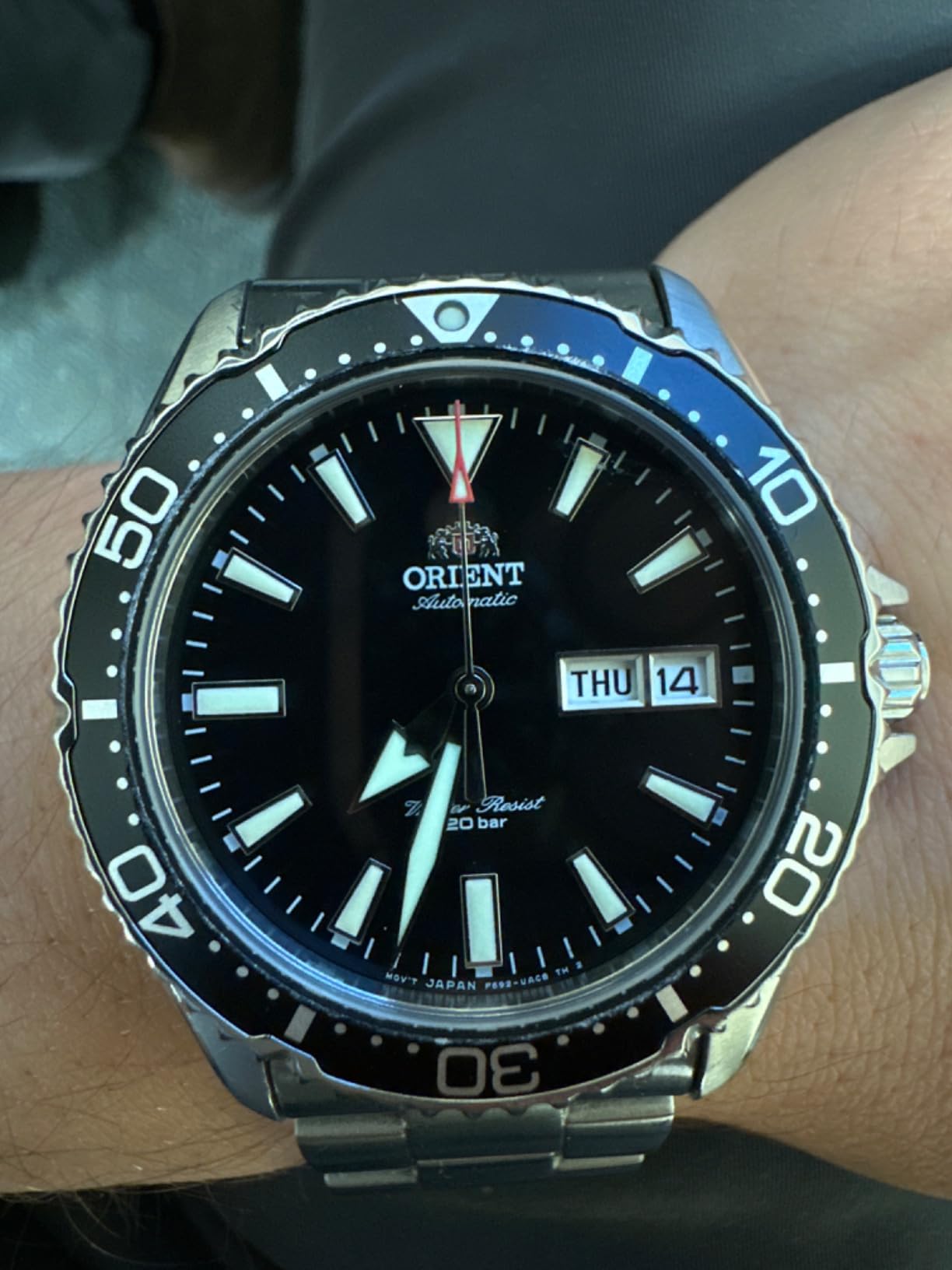 ORIENT Kamasu/Mako III Men's Automatic Manual Winding Sports Steel or Silicone Divers' Watch with Screw Crown and Sapphire Crystal customer photo 1