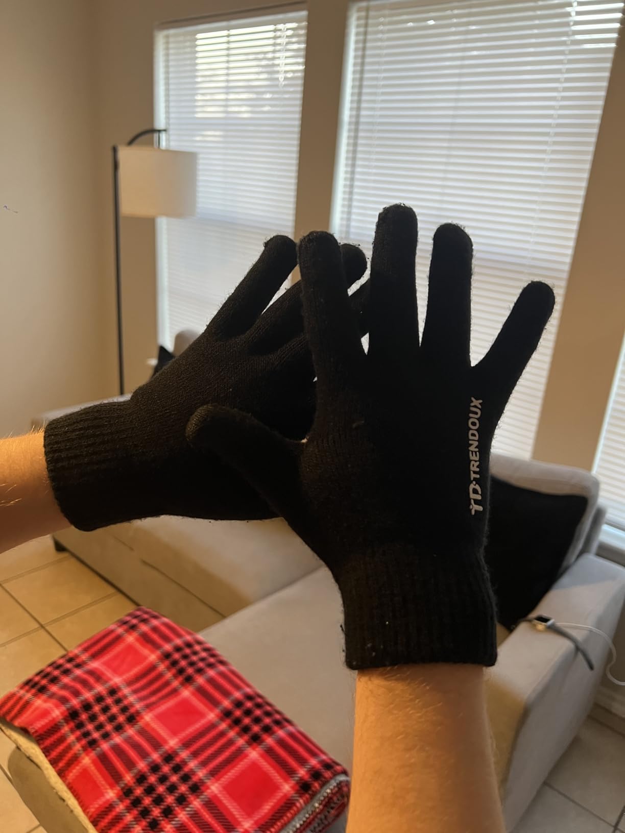 TRENDOUX Winter Gloves for Men Women - Upgraded Touch Screen Cold Weather Thermal Warm Knit Glove for Running Driving Hiking customer photo 1