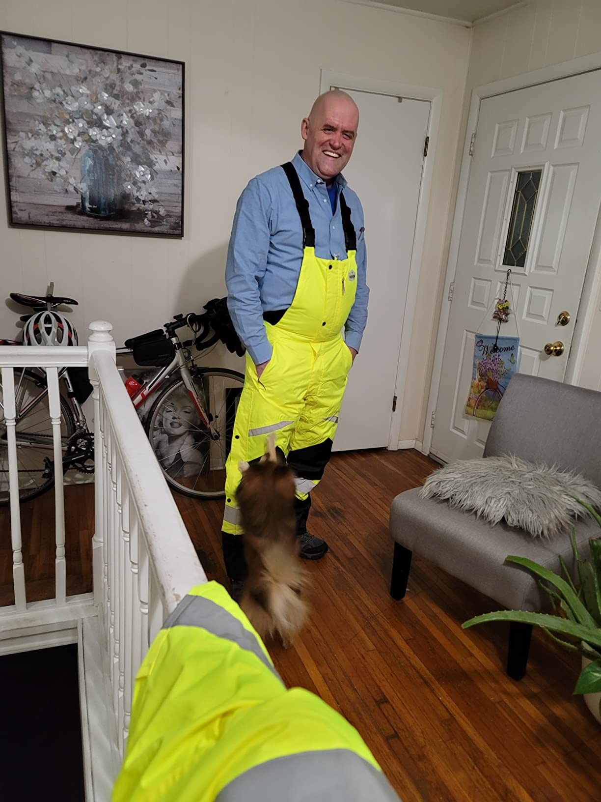 Ergodyne GloWear 8928 Insulated Thermal Bib Overalls, High Visibility, Weather-Resistant customer photo 1