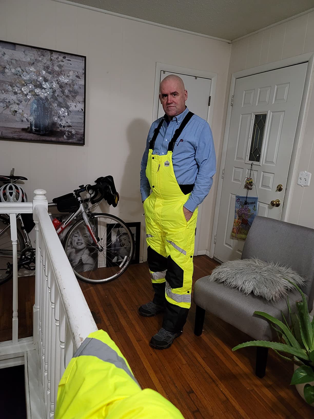 Ergodyne GloWear 8928 Insulated Thermal Bib Overalls, High Visibility, Weather-Resistant customer photo 2