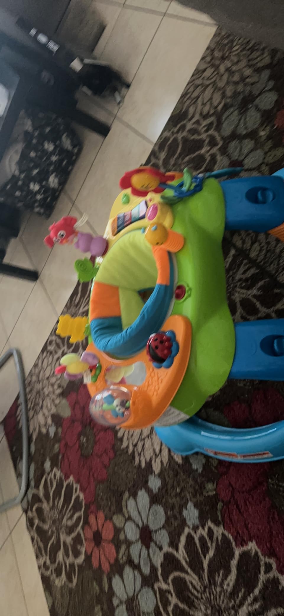 Delta Children Lil Play Station 4-in-1 Activity Walker - Rocker, Activity Center, Bouncer, Walker - Adjustable Seat Height - Fun Toys for Baby, Sadie the Ladybug customer photo 1