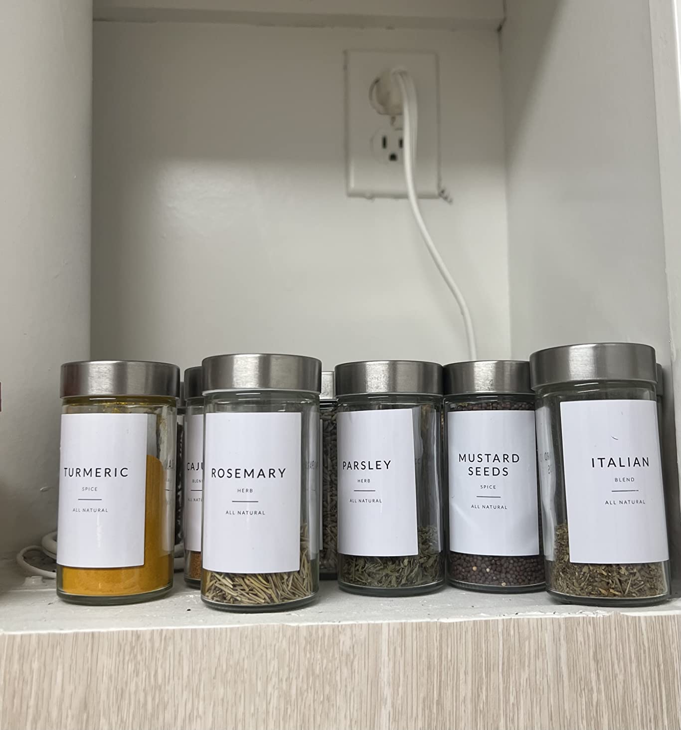 Kamenstein Clear Reusable 3 Oz Jars With Stainless Steel Shaker Lids, And Twist-On Caps For Airtight Seals 12 Pk customer photo 2