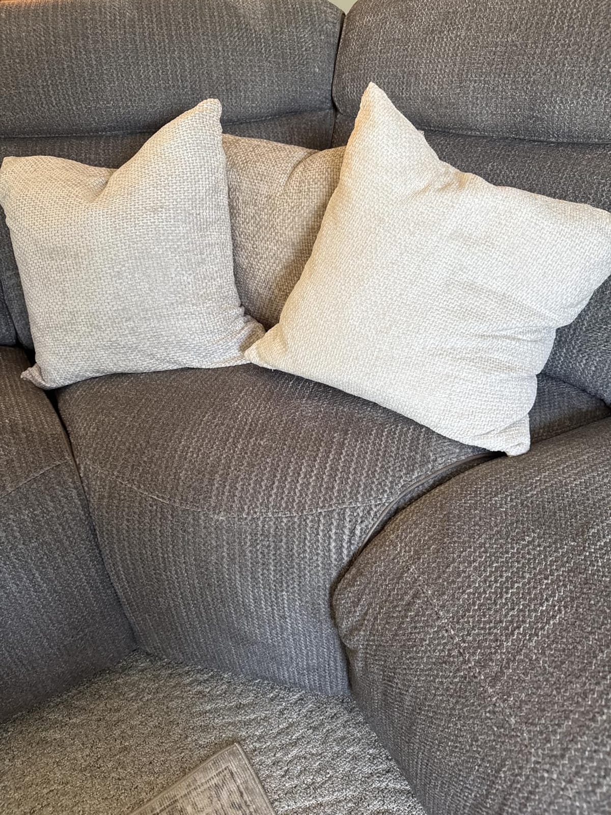 basic home® Hotel-Style 18x18 Goose Feather Pillow Insert for Sofa & Bed - 100% Odorless & Plump Cushion Filler - 233TC Cotton with Inner Liner to Prevent Poking (18x18 Inch) customer photo 2