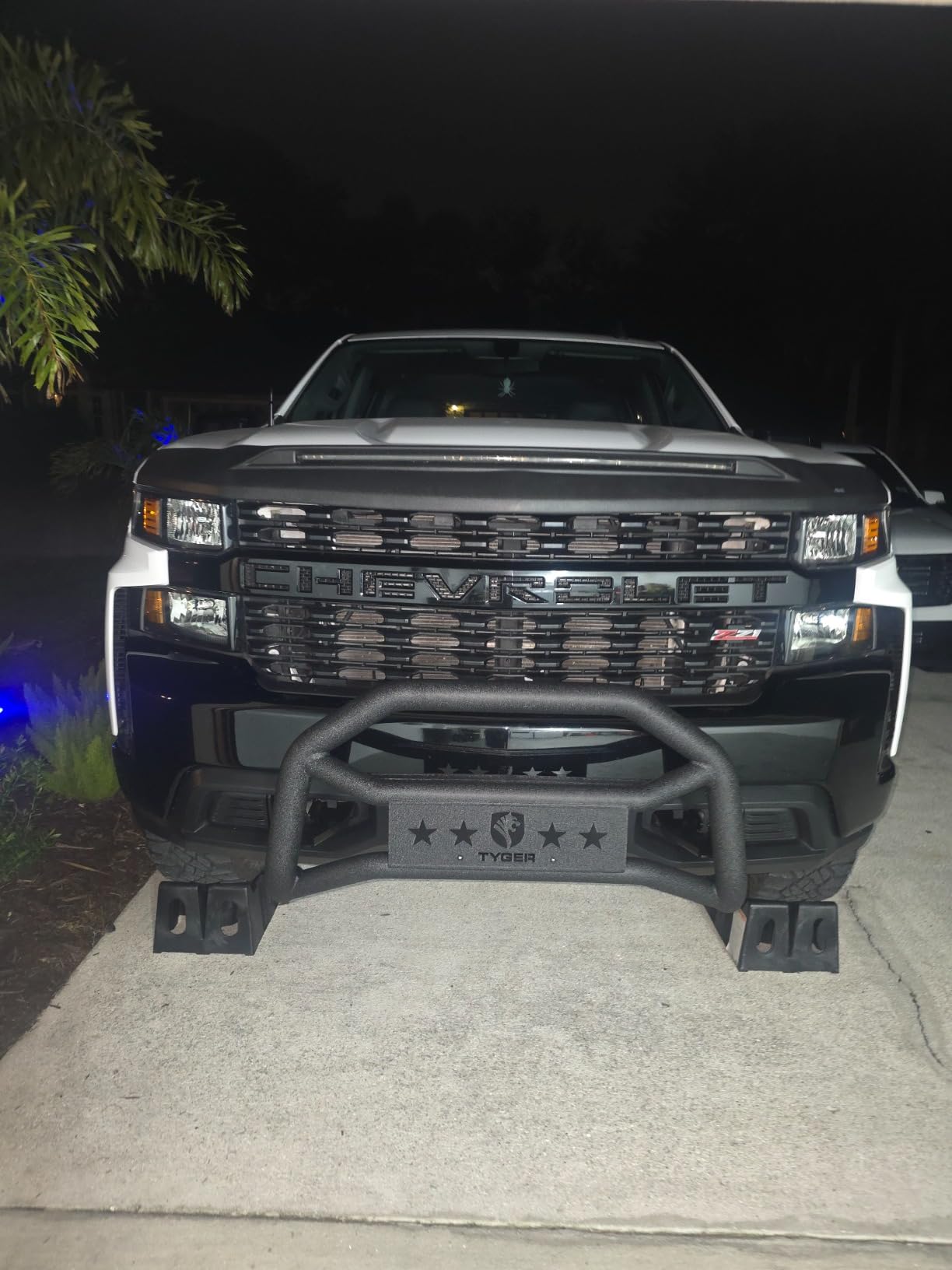 Tyger Auto TG-GD6C60508 Front Bumper Guard Compatible with 2019-2026 Chevy Silverado 1500; 2022 Silverado 1500 LTD (Not fit 2019-2021 LD) | Textured Black | Light Mount | Bull Bar customer photo 1