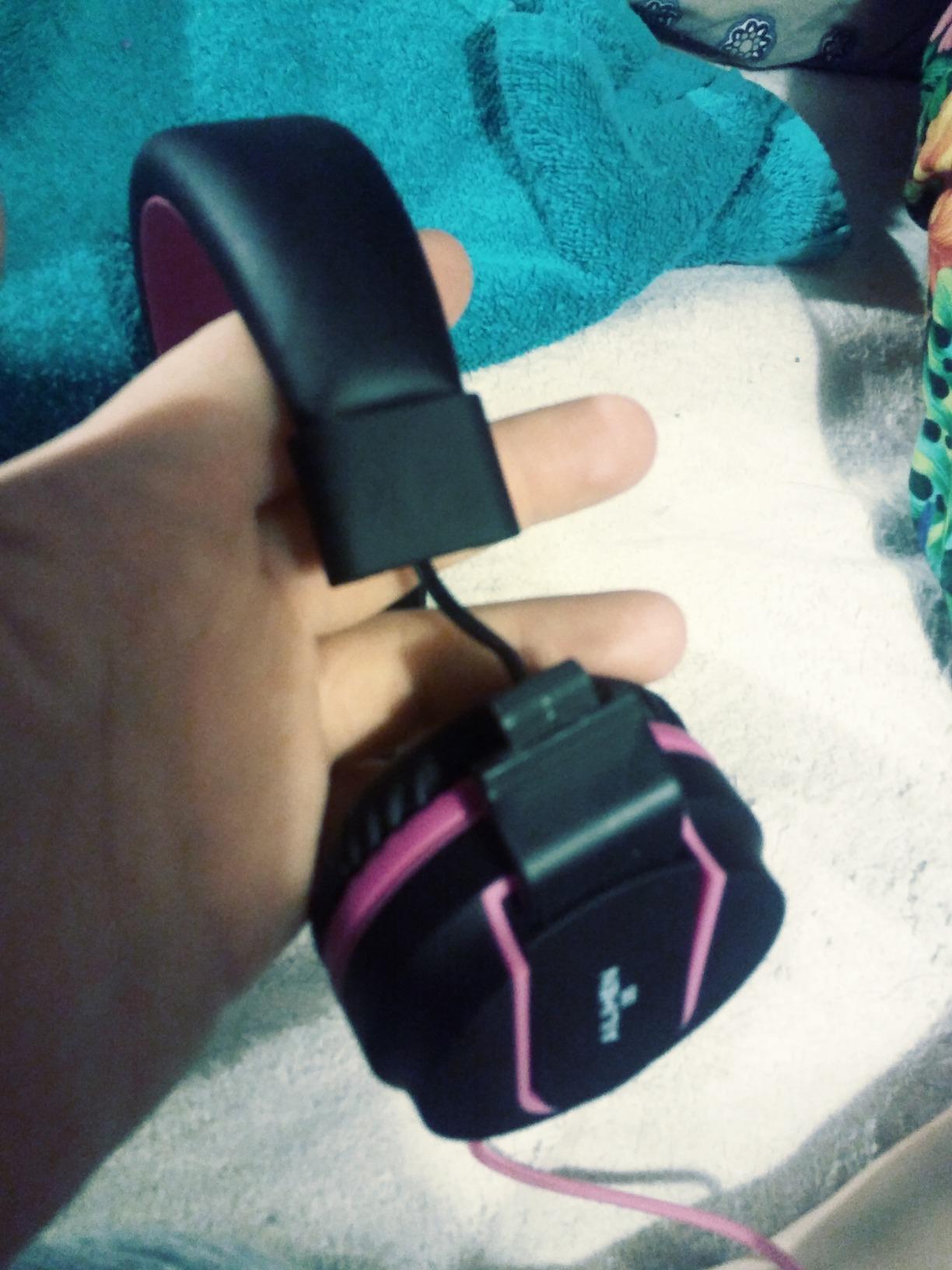 Kids Headphones for School with Microphone, 93dB Volume Limited, PinkPurple customer photo 1