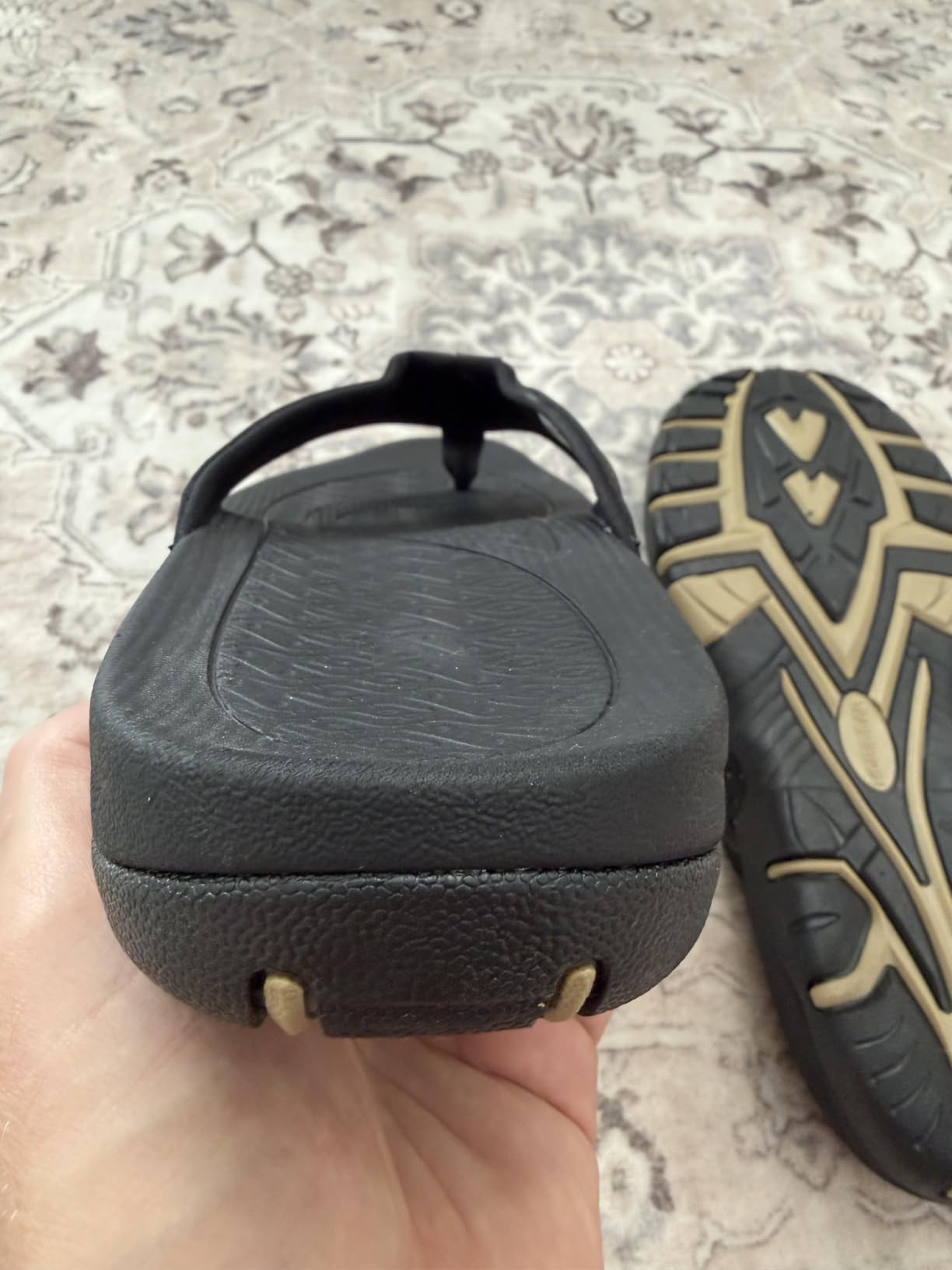 KIIU Mens Thong Sandals Indoor and Outdoor Beach Flip Flop customer photo 2