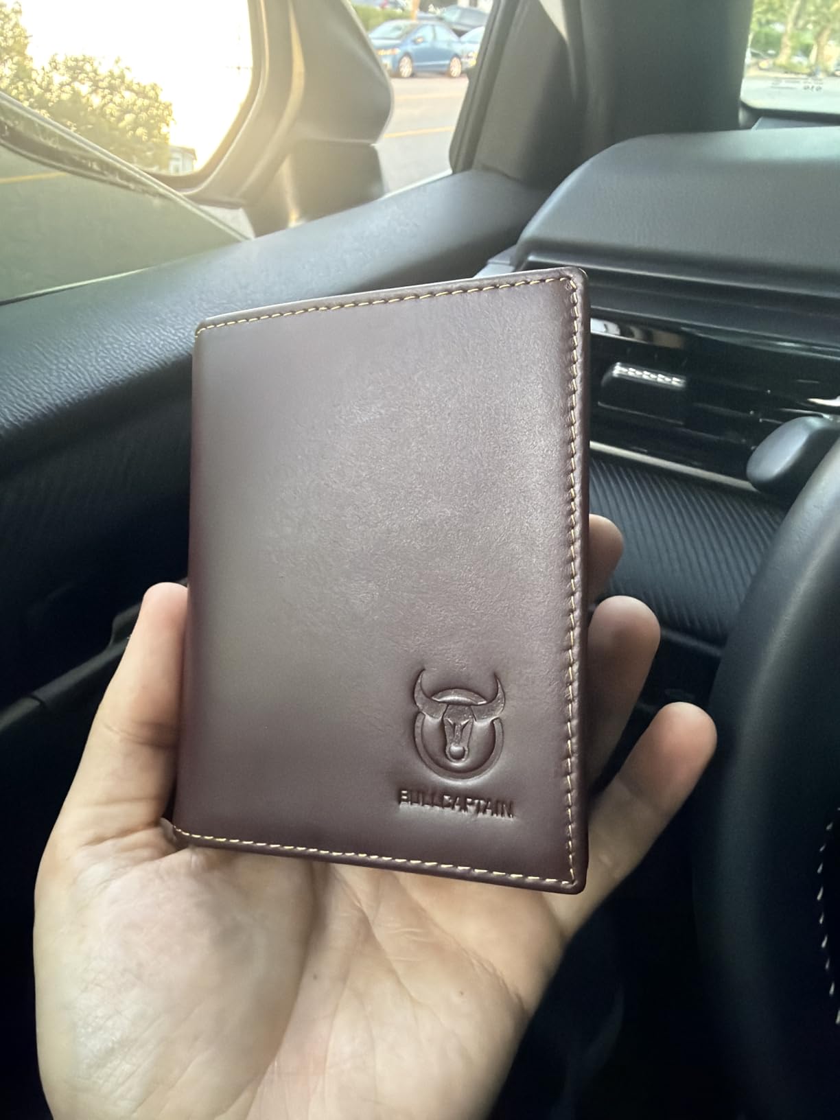 BULLCAPTAIN Large Capacity Genuine Leather Wallet for Men QB-027 | Bifold Wallet,RFID Blocking,Credit Card Holder,15 Card Slots,Special Expandable Design,gift choice customer photo 2