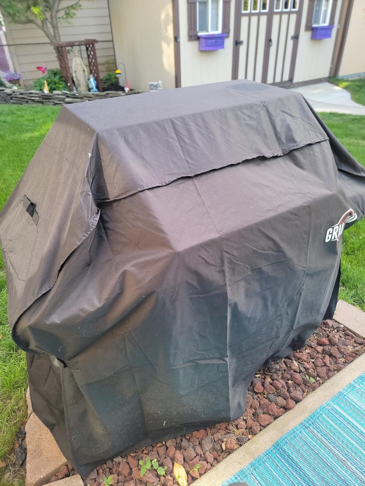 Grillman Premium Grill Cover for Outdoor Grill, BBQ Grill Cover 60 Inch- Rip-Proof, Waterproof, Top Heavy-Duty Large 60 Inch Grill Cover - Barbecue Cover & Gas Grill Covers (60