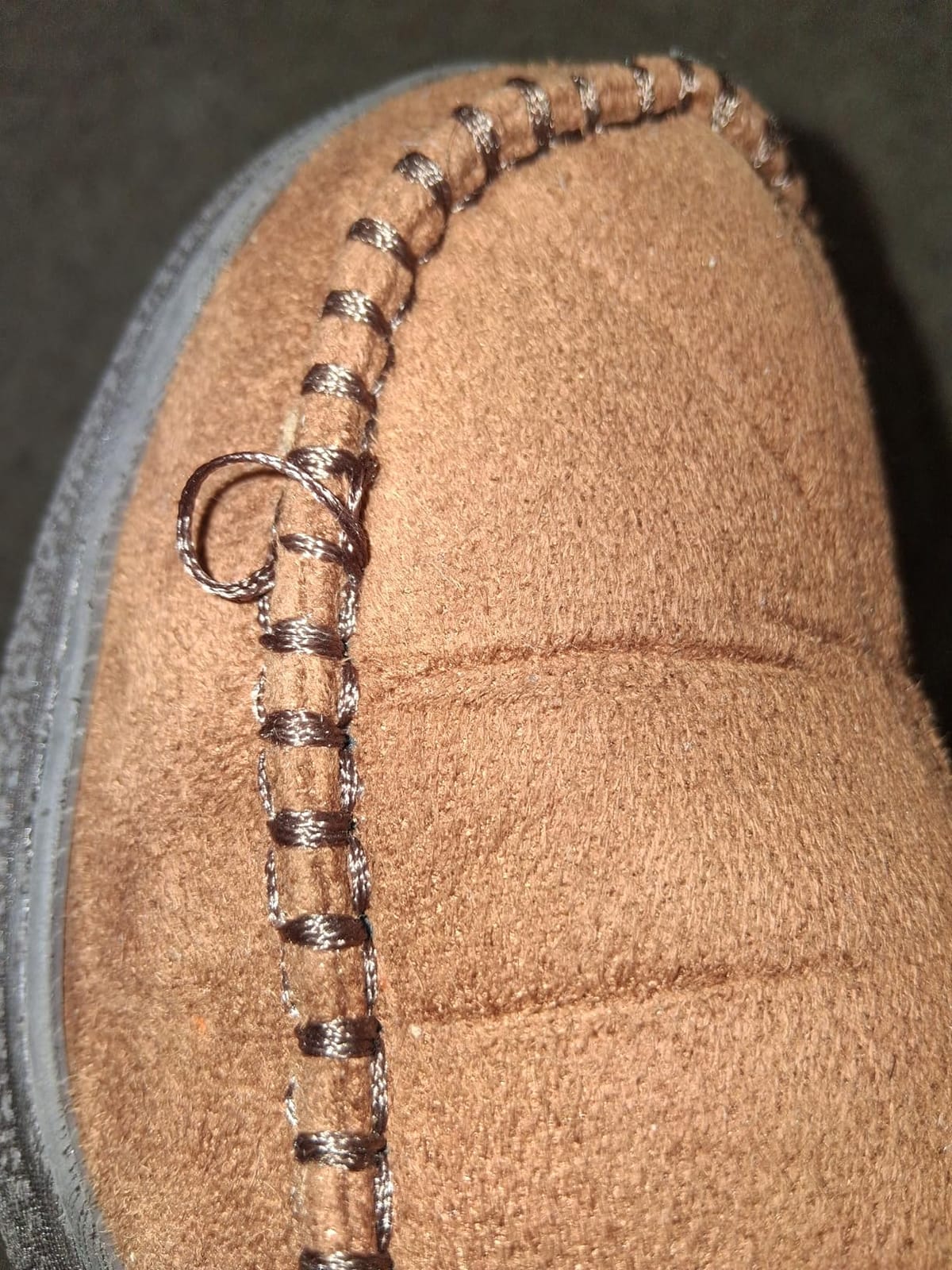 Zigzagger Men's Slip On Moccasin Slippers, Indoor/Outdoor Warm Fuzzy Comfy House Shoes, Fluffy Wide Loafer Slippers customer photo 1