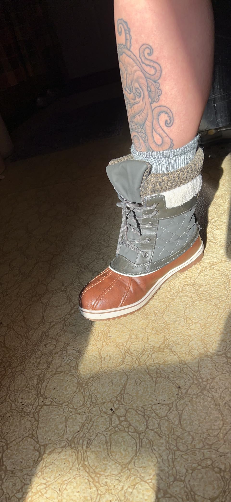DREAM PAIRS Women's Mid Calf Duck Winter Boots customer photo 1
