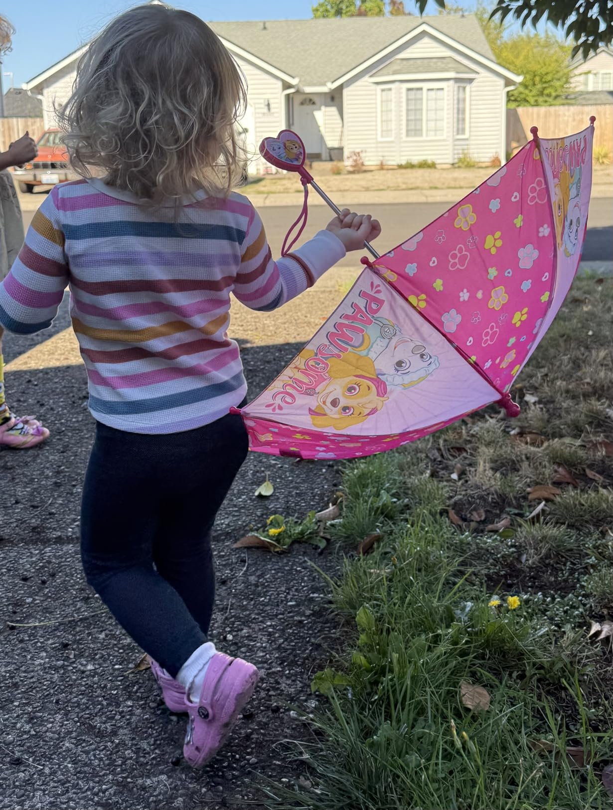 Kids Character Umbrella Sesame Street, Batman, MLP, and more, Lightweight, rainwear for ages 3-6 customer photo 2