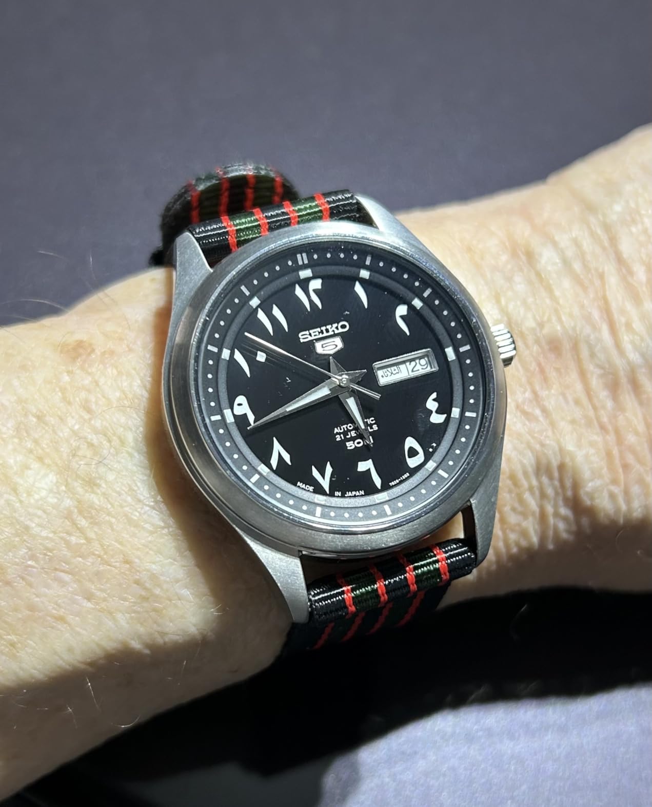 SEIKO 5 Automatic Black Eastern Arabic Dial Men's Watch SNKP21J1 customer photo 1