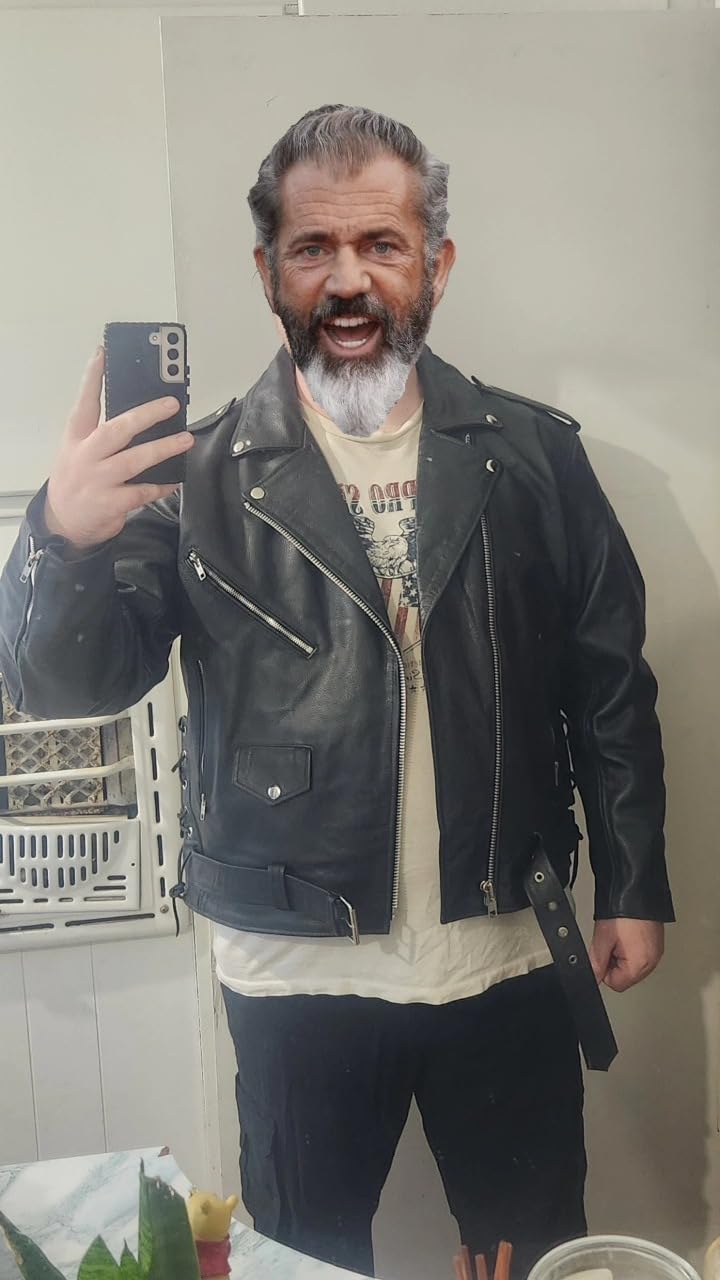 ICONIC Motorcycle Jacket for Men, Premium Buffalo Leather, Insulated Liner, Classic Side Laces, Cruiser Biker Black XL customer photo 2