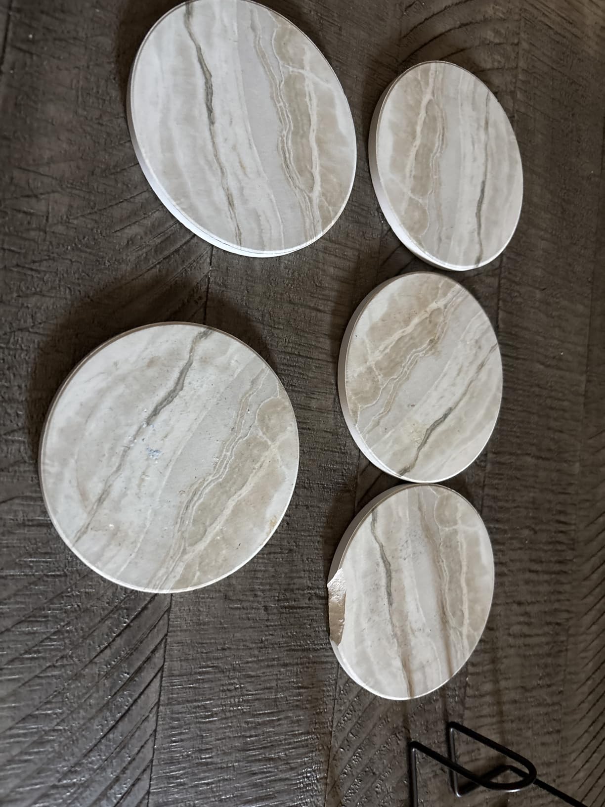 LIFVER Coasters Set of 6, Coasters for Drinks Absorbent Stone with Holder, Black Marble Style Ceramic Drink Coaster for Tabletop Protection, Coffee Table Decor Ideal for Home Decor House Warming Gifts customer photo 1