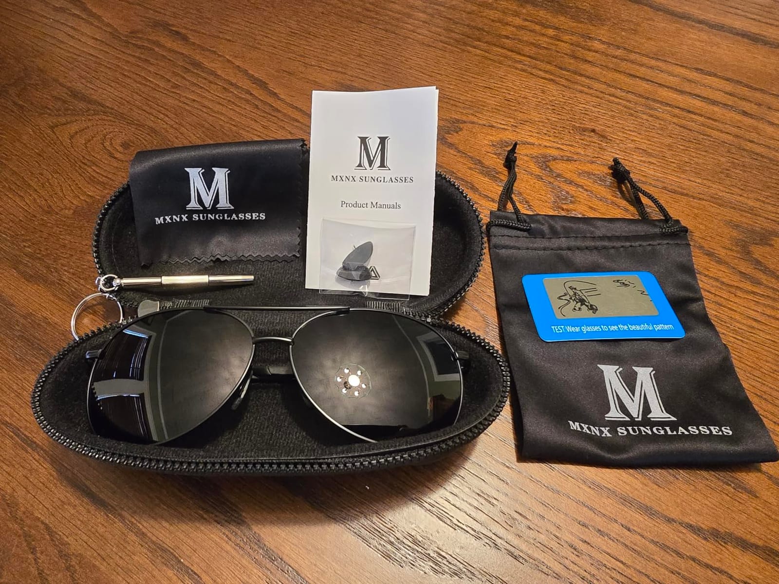 mxnx Aviator Sunglasses for Men Polarized Women Mens Outdoor Sun Glasses customer photo 1