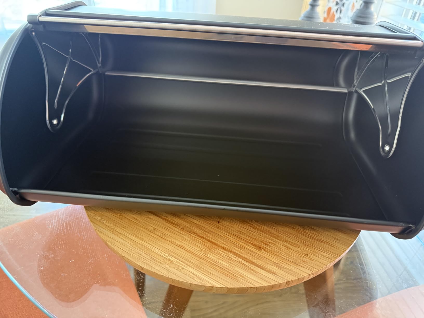 ENLOY Bread Box for Kitchen Counter, Stainless Steel Roll Top Bread Bin customer photo 1