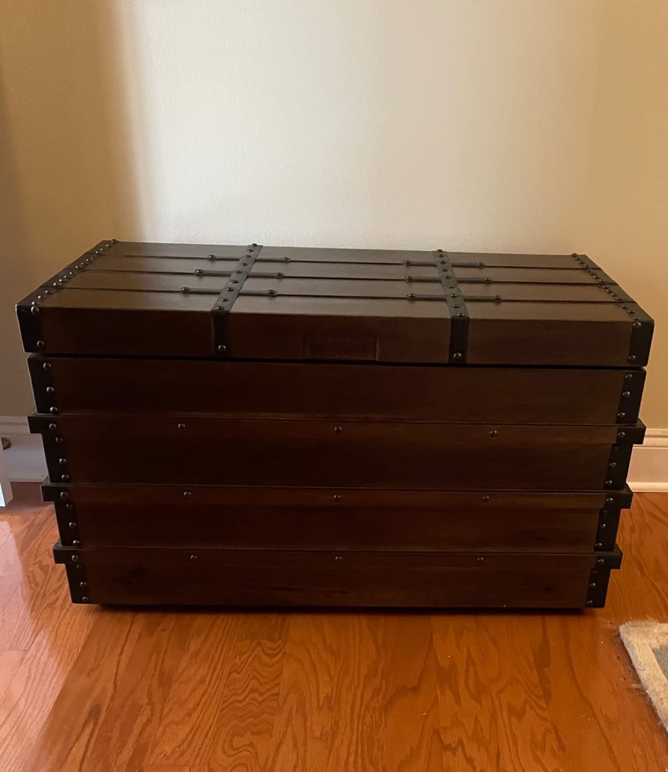 Signature Design by Ashley Storage Trunk Coffee Table, Brown, Kettleby customer photo 2