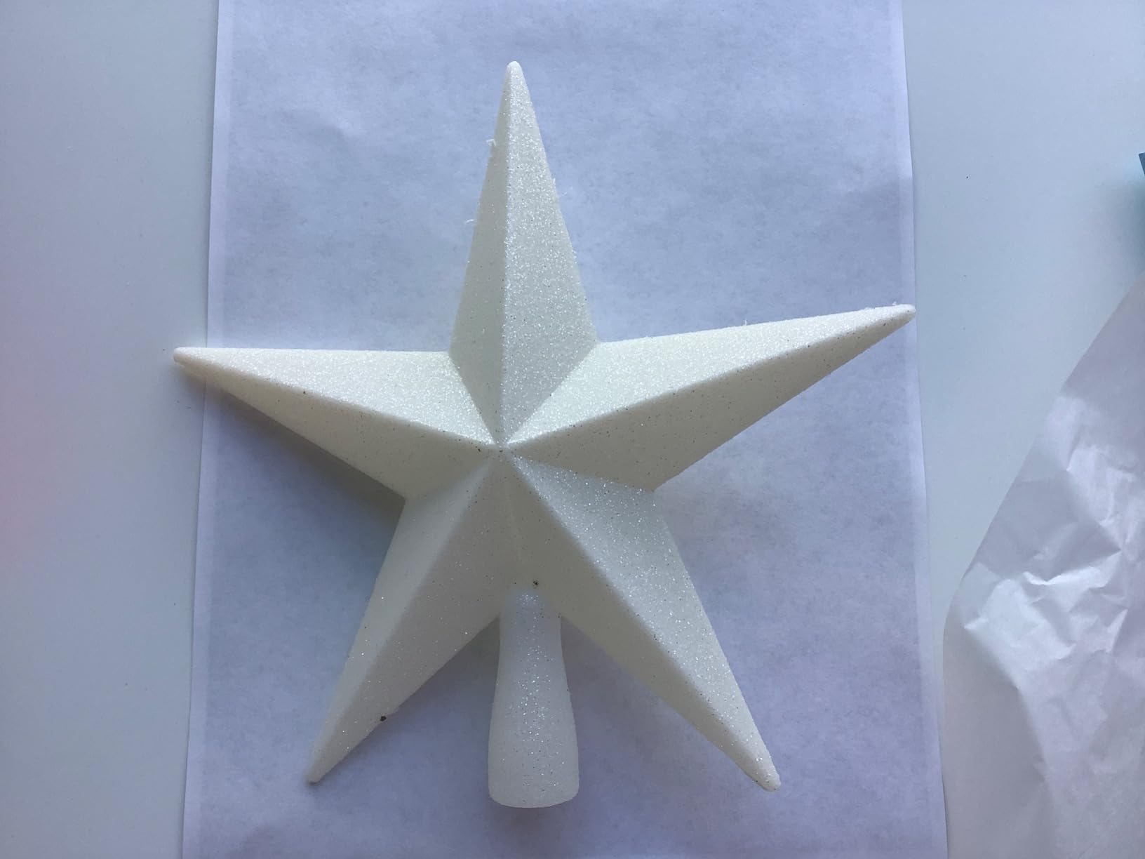 Christmas Glitter Star Tree Topper - Gold Holiday Decor Bethlehem Ornament customer photo 1