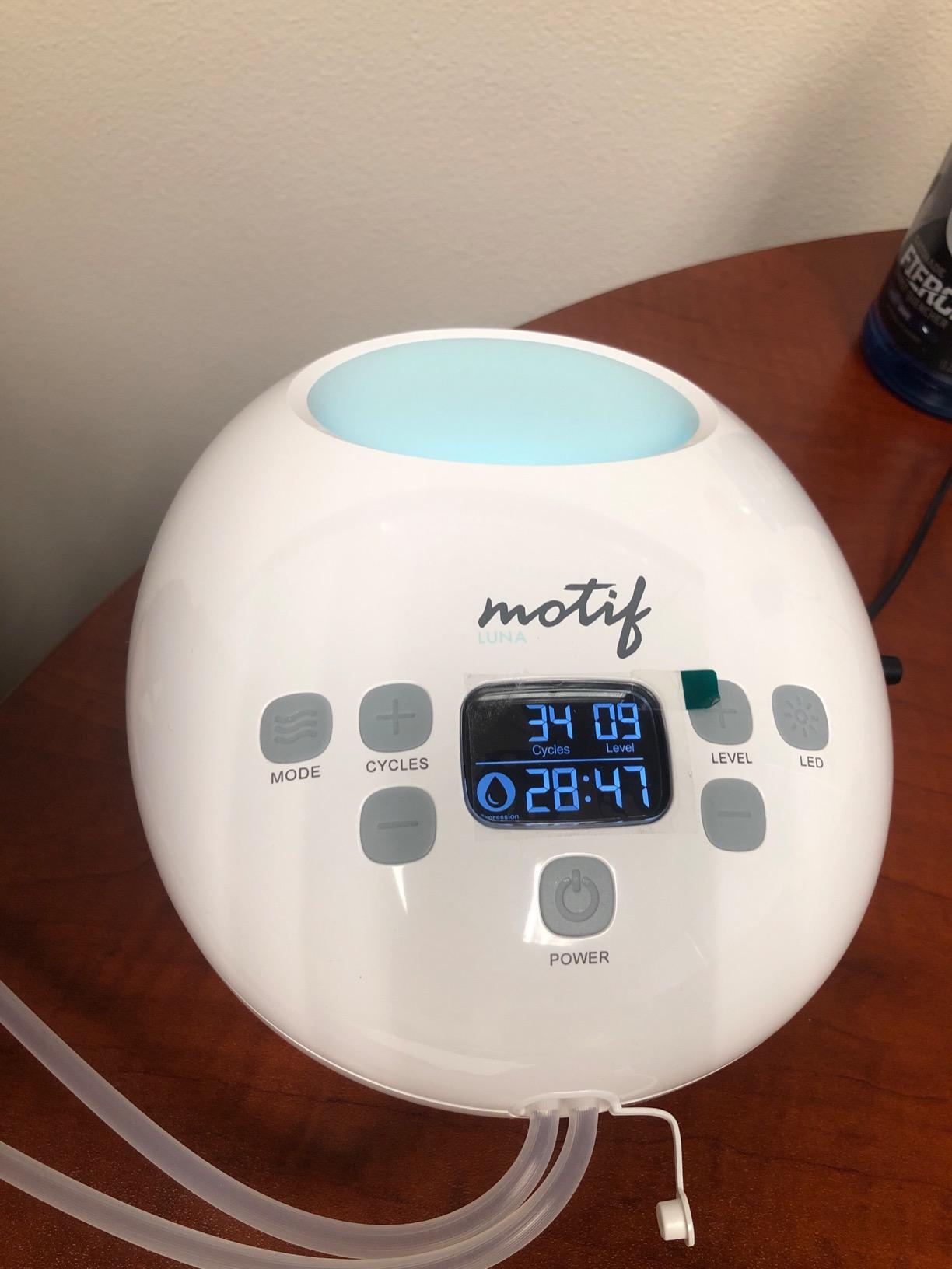 Motif Medical Luna Double Electric Pump Corded | Powerful Hospital-Grade Stimulation - Quiet Night Pumping Performance customer photo 2