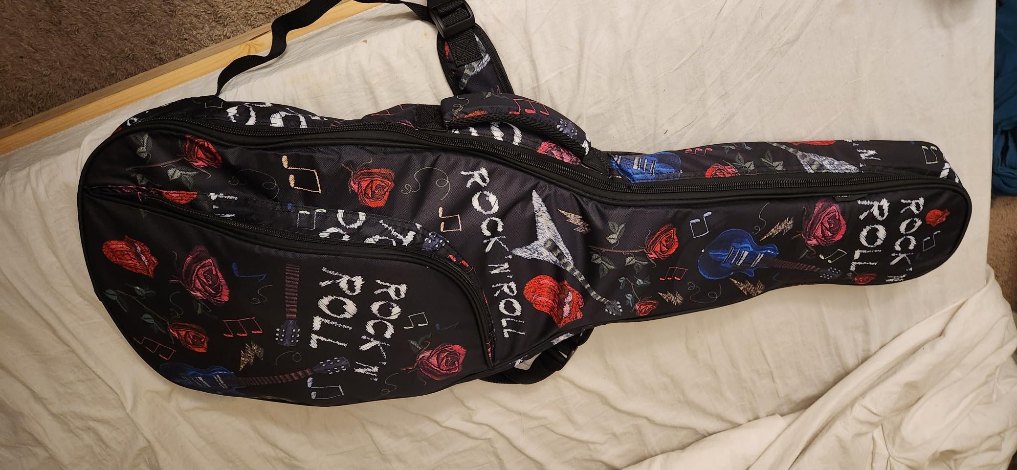CAHAYA Electric Guitar Bag Padded Electric Guitar Gig Bag Case 0.35in Padding Dual Adjustable Shoulder Strap Electric Guitar Case CY0175 customer photo 1