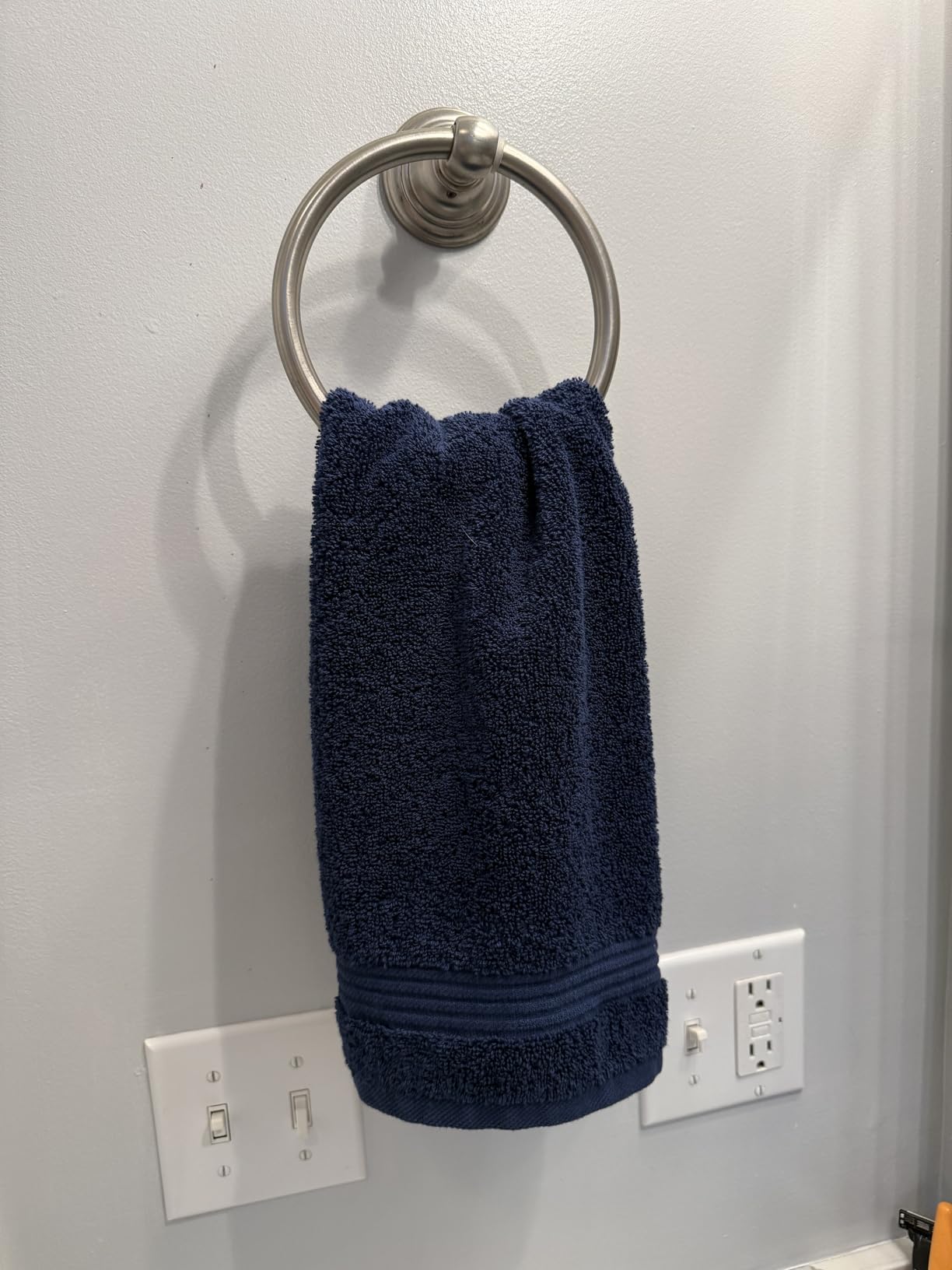 Cotton Paradise 100% Cotton Turkish Towel Set, Soft Absorbent Quick Dry, 6 Piece Towel Set, Navy Blue customer photo 2