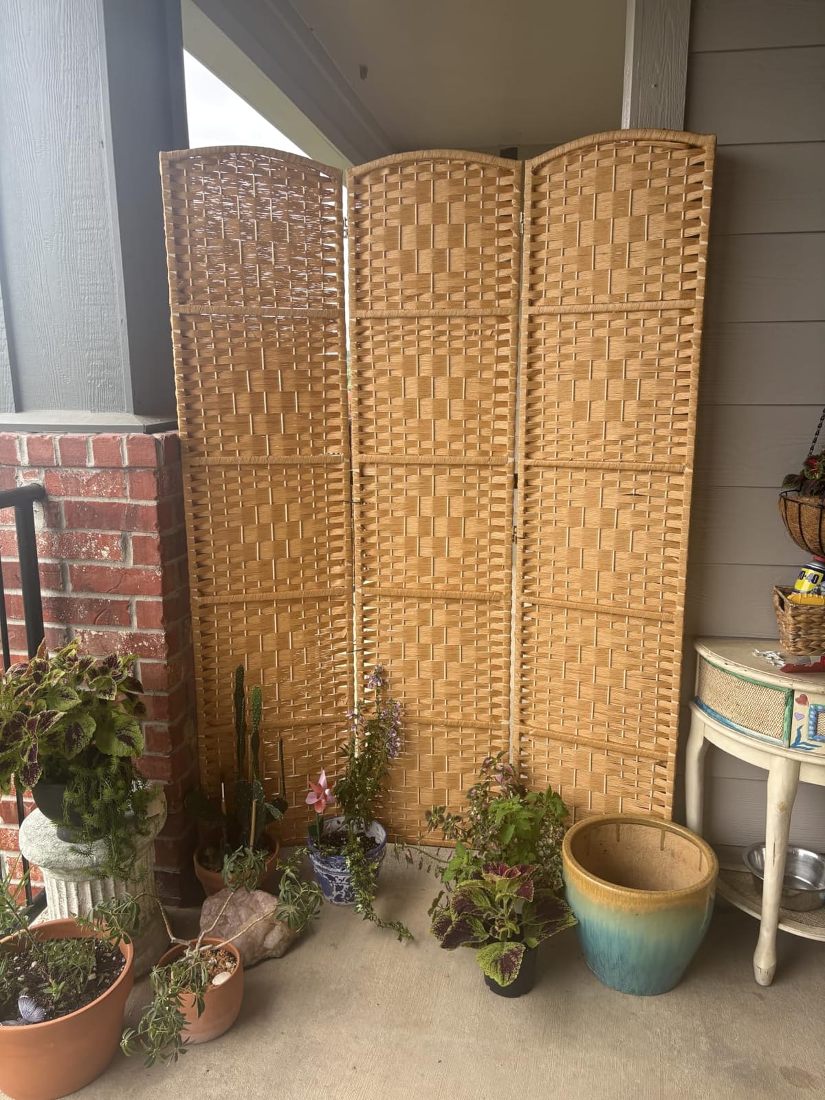 RHF Room Divider Panel, 4 Panel Partition Room Dividers Screen, Dark Mocha | 16in Privacy Screen Panel, 6ft Tall Temporary Wall Divider, Room Separation, Foldable Partition, Room Dividers, Space Separator customer photo 1