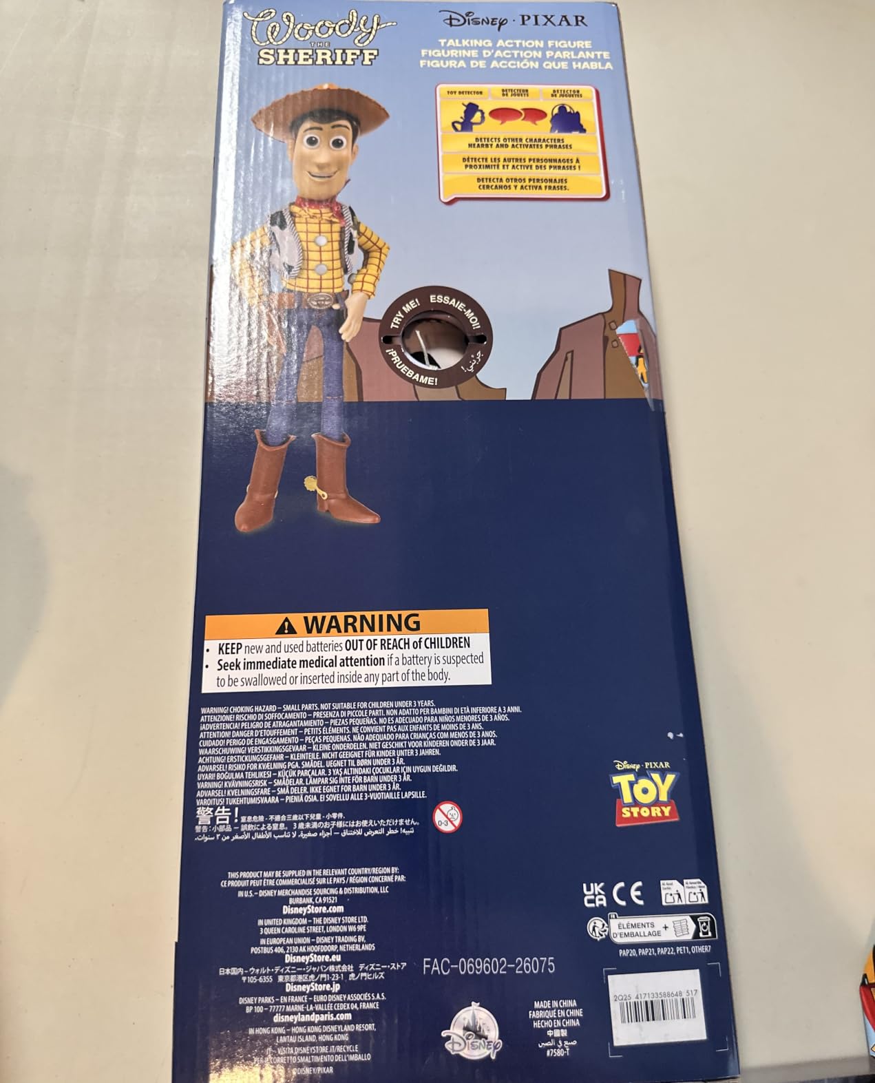 Disney Store Official Sheriff Woody Talking Action Figure from Toy Story, Features Sounds and Phrases from the Movies, Interacts with Other Figures and Toys customer photo 1